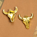 31x28MM Zinc Alloy Cow Bull Head Charm Pendant for DIY Necklace Bracelet Jewelry Making