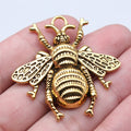 45x45mm 7.8g Multicolor Zinc Alloy Bee Charm Pendant for DIY Necklace Bracelet Jewelry Making