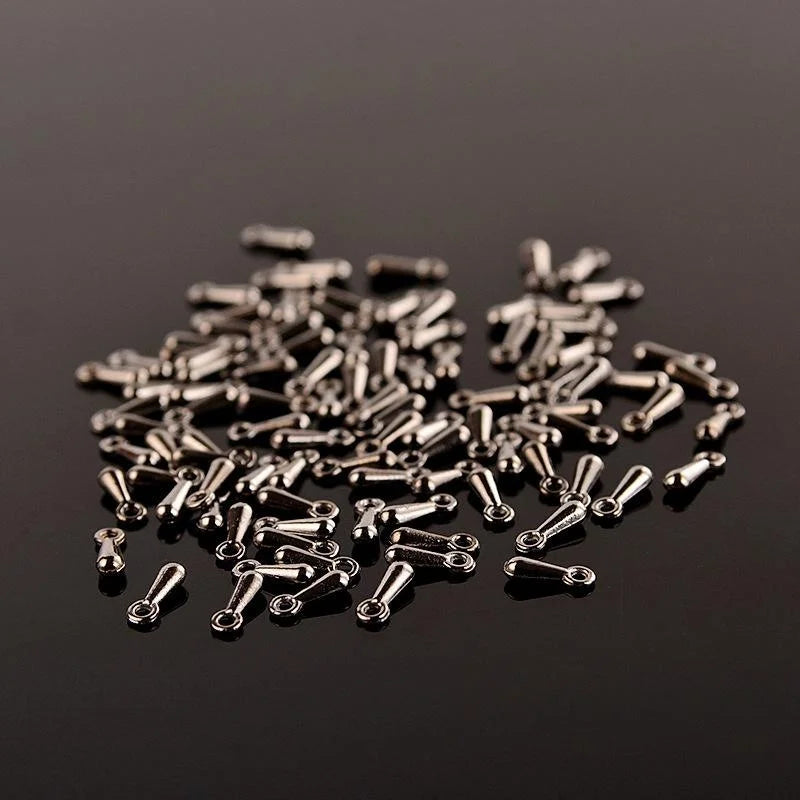 6x3MM Zinc Alloy Teardrop Charm Pendant for DIY Necklace Bracelet Jewelry Making