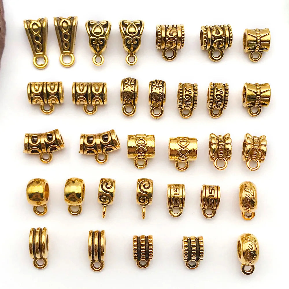 Zinc Alloy Three Way Bail Connector Beads for DIY Bracelet Necklace Bead Making