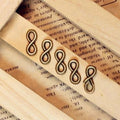 12.5x5.5MM Antique Silver Zinc Alloy Number 8 Charm Pendant for DIY Necklace Bracelet Jewelry Making