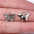 17x14mm 1g Multicolor Zinc Alloy Butterfly Charm Pendant for DIY Necklace Bracelet Jewelry Making