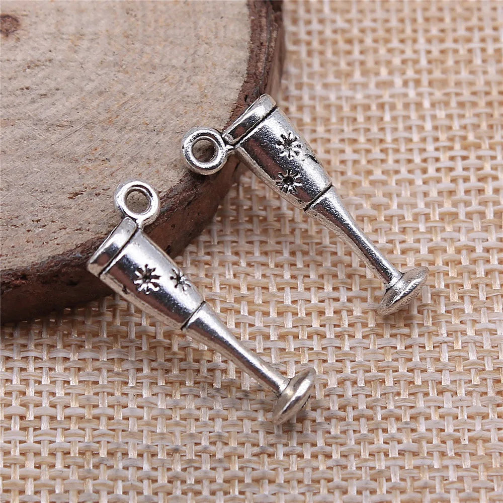 26x10mm 1.6g Zinc Alloy Charm Pendants for DIY Jewelry Accessories