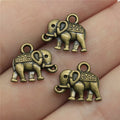 13x12mm 1g Multicolor Zinc Alloy Elephant Double Sided charm pendant for earrings bracelet DIY jewelry making