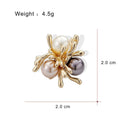 Elegant Rhinestone LOVE Snowflake Pearl Flower Brooch, Light Luxury Lapel Pin Corsage Suit Accessory Gift
