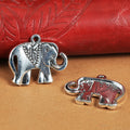 22x25MM Antique Silver Zinc Alloy Elephant Charm Pendant for DIY Necklace Bracelet Jewelry Making