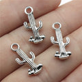 20x9mm 1g Antique Silver Zinc Alloy Cactus Charm Pendant for DIY Necklace Bracelet Jewelry Making