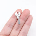 25x11mm 0.83g Antique Silver Zinc Alloy FAITH Key Charm Pendant for Bracelet Necklace Making