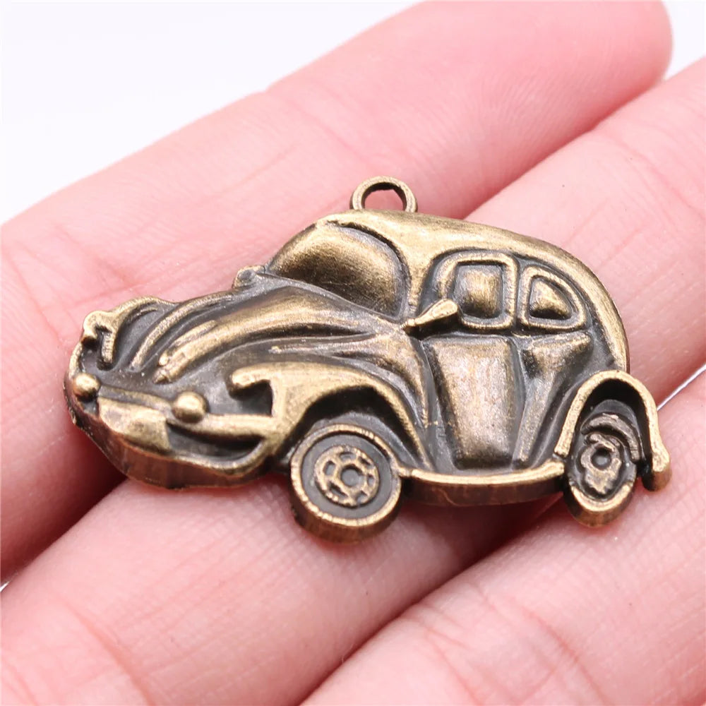 39x26mm 4.5g Multicolor Zinc Alloy Car Charm Pendant for DIY Keychain Necklace Bracelet Making