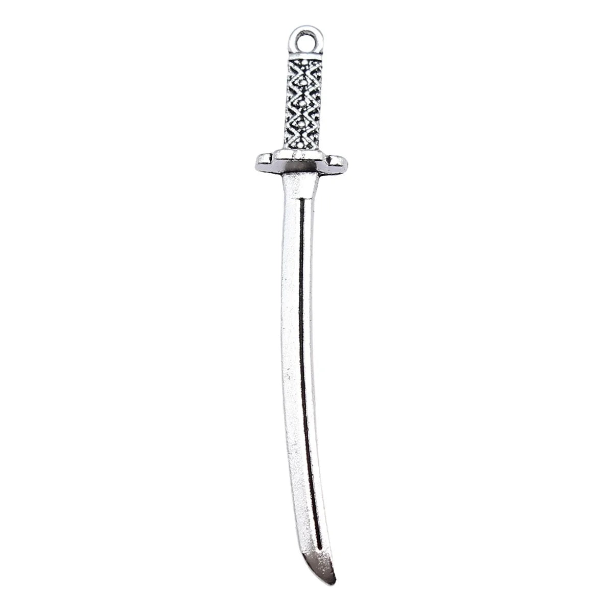 49mm 1.4g Multicolor Zinc Alloy Anime Cosplay Sword Weapon Charm Pendant for DIY Jewelry Making