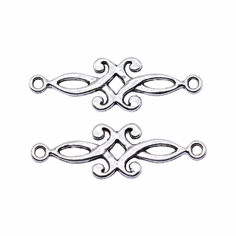 29x9mm 0.7g Multicolor Zinc Alloy Link Connector Charm for DIY Bracelet Necklace Jewelry Making