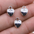 9x12mm 1g Multicolor Zinc Alloy Heart Charm Pendant for DIY Necklace Bracelet Jewelry Making