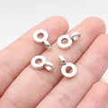 13x8x1.9mm 0.66g Antique Silver Zinc Alloy Three Hole Bail Pendant Connector for DIY Jewelry Making