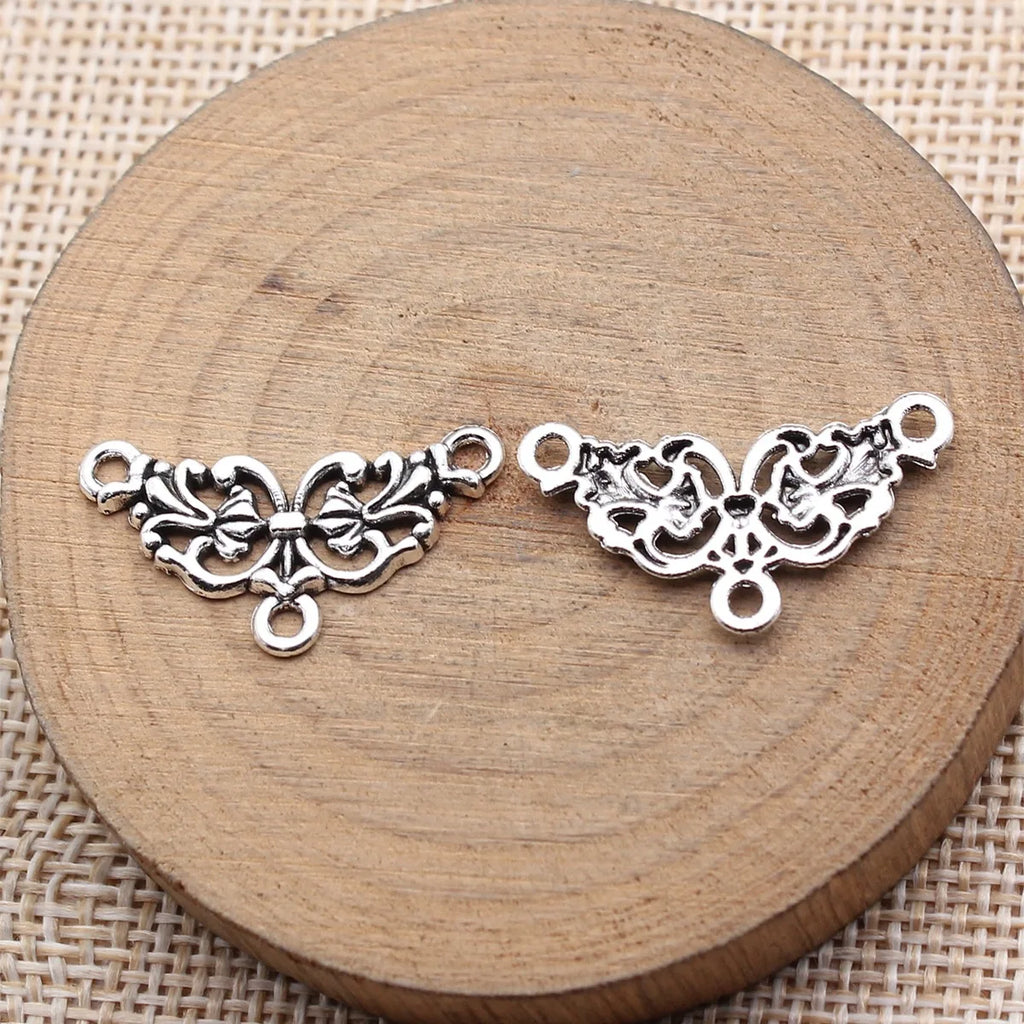 26x14mm 1g Multicolor Zinc Alloy Multi-Hole Connector Charm for DIY Earrings Bracelet Jewelry