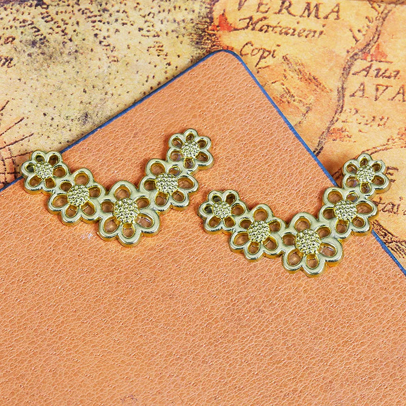 33x19MM Zinc Alloy Lotus Flower Charm Pendant for DIY Necklace Bracelet Jewelry Making