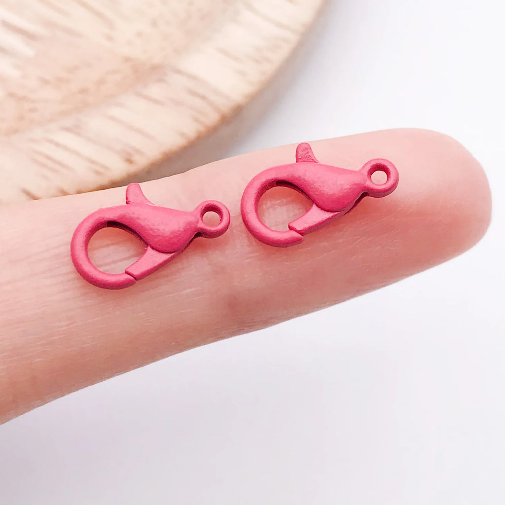 Enamel Zinc Alloy Dog Lobster Clasps