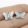 11x7mm 0.8g Multicolor Zinc Alloy Butterfly Charm Pendant for DIY Necklace Bracelet Jewelry Making