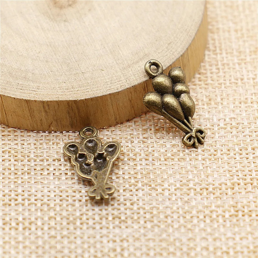 23x13mm 1.1g Multicolor Zinc Alloy Balloon Charm Pendant for DIY Bracelet Necklace Jewelry Making