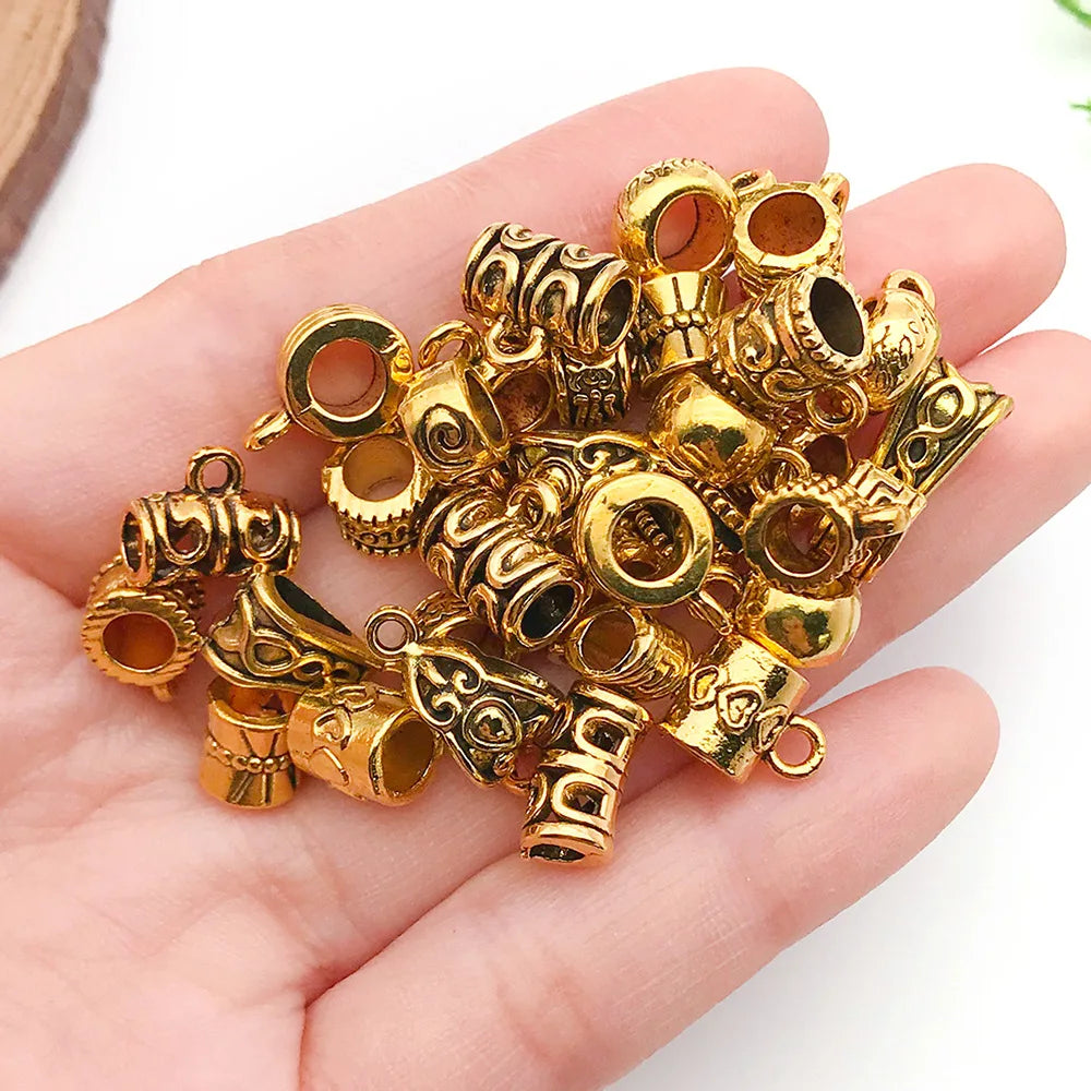 Zinc Alloy Three Way Bail Connector Beads for DIY Bracelet Necklace Bead Making