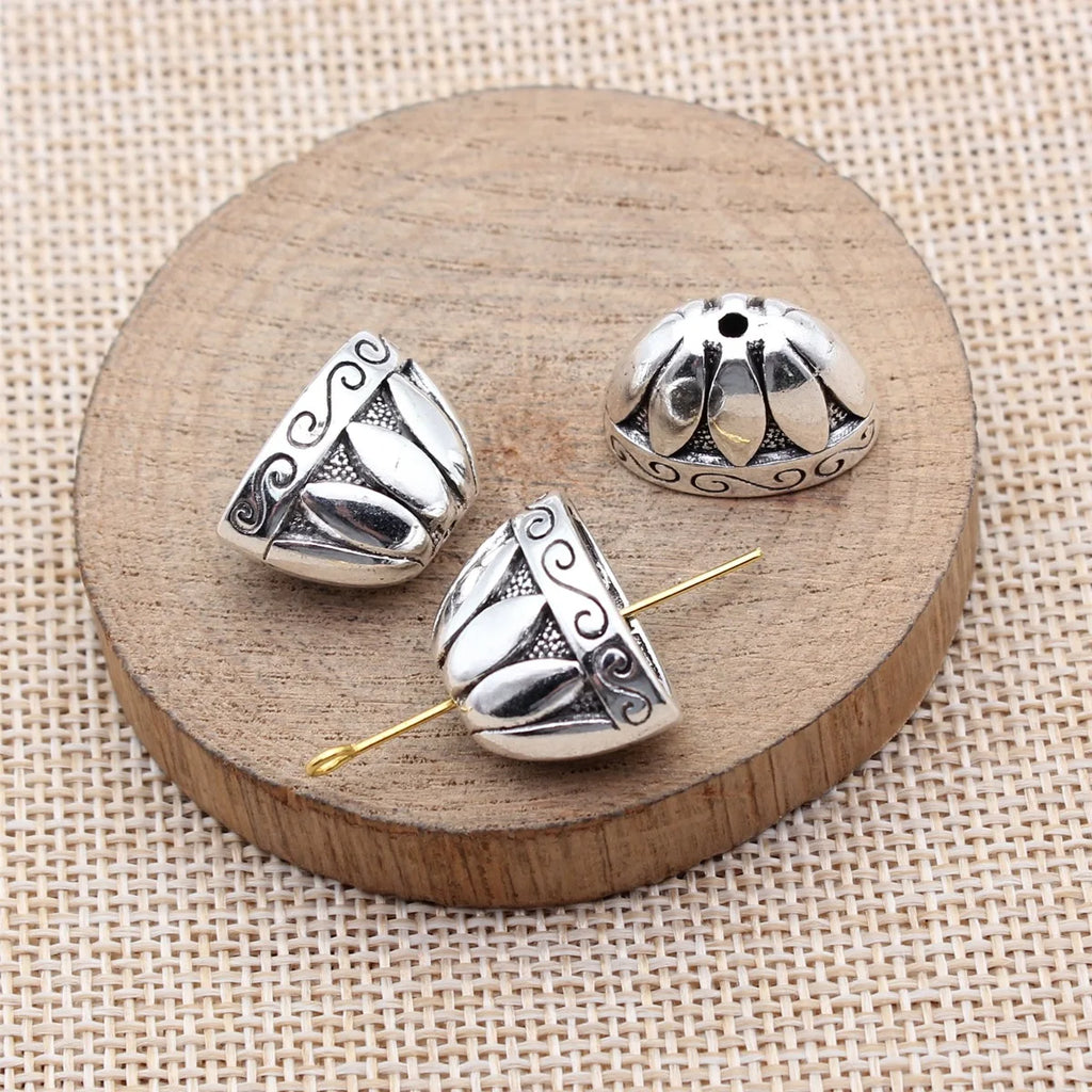 20x13x12mm 5.4g Antique Silver Zinc Alloy Tassel Cap End Bead Cone for Earrings Necklace DIY Jewelry Making