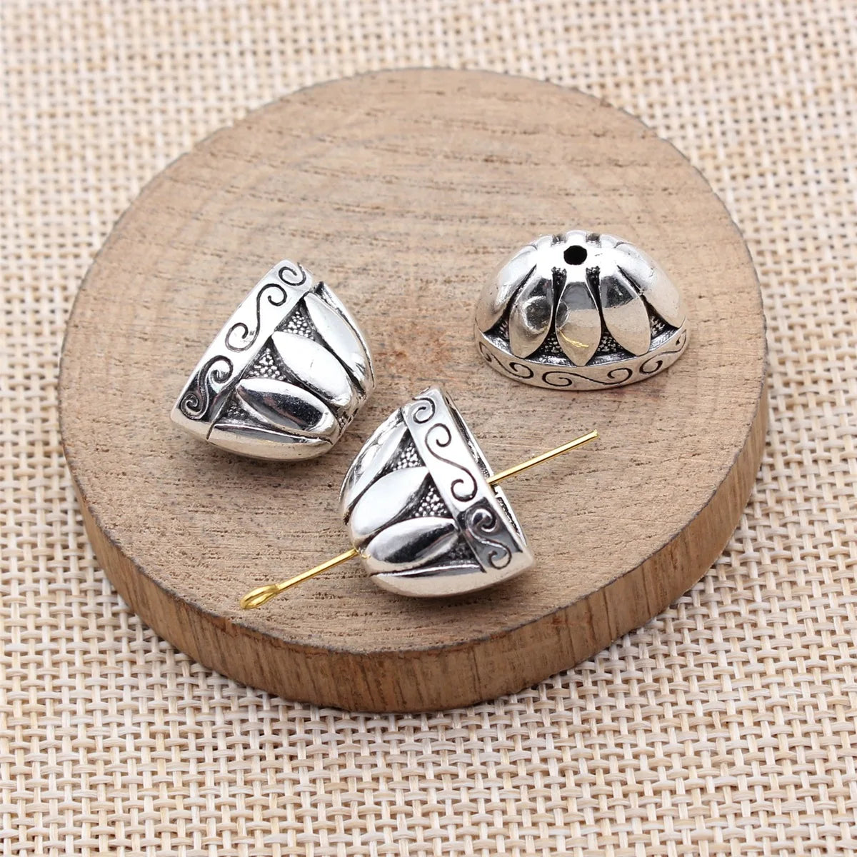20x13x12mm 5.4g Antique Silver Zinc Alloy Tassel Cap End Bead Cone for Earrings Necklace DIY Jewelry Making