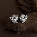 Silver Plated Eco Copper Grape Vine Zircon Drop Earrings For Women Luxury Designer Jewelry