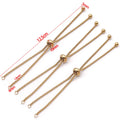 Silicone Core Adjustable Slider Stopper Beads for DIY Bracelet Extension Chain