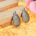 23x13MM Zinc Alloy Teardrop Charm Pendant for DIY Necklace Bracelet Jewelry Making