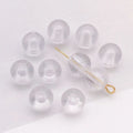 Transparent Faceted Acrylic Round Spacer Beads for Bracelet and Necklace Jewelry Making