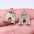 18x14mm 1.17g Antique Bronze Tone Zinc Alloy Pants Charm Pendant for Bracelet Necklace DIY Jewelry