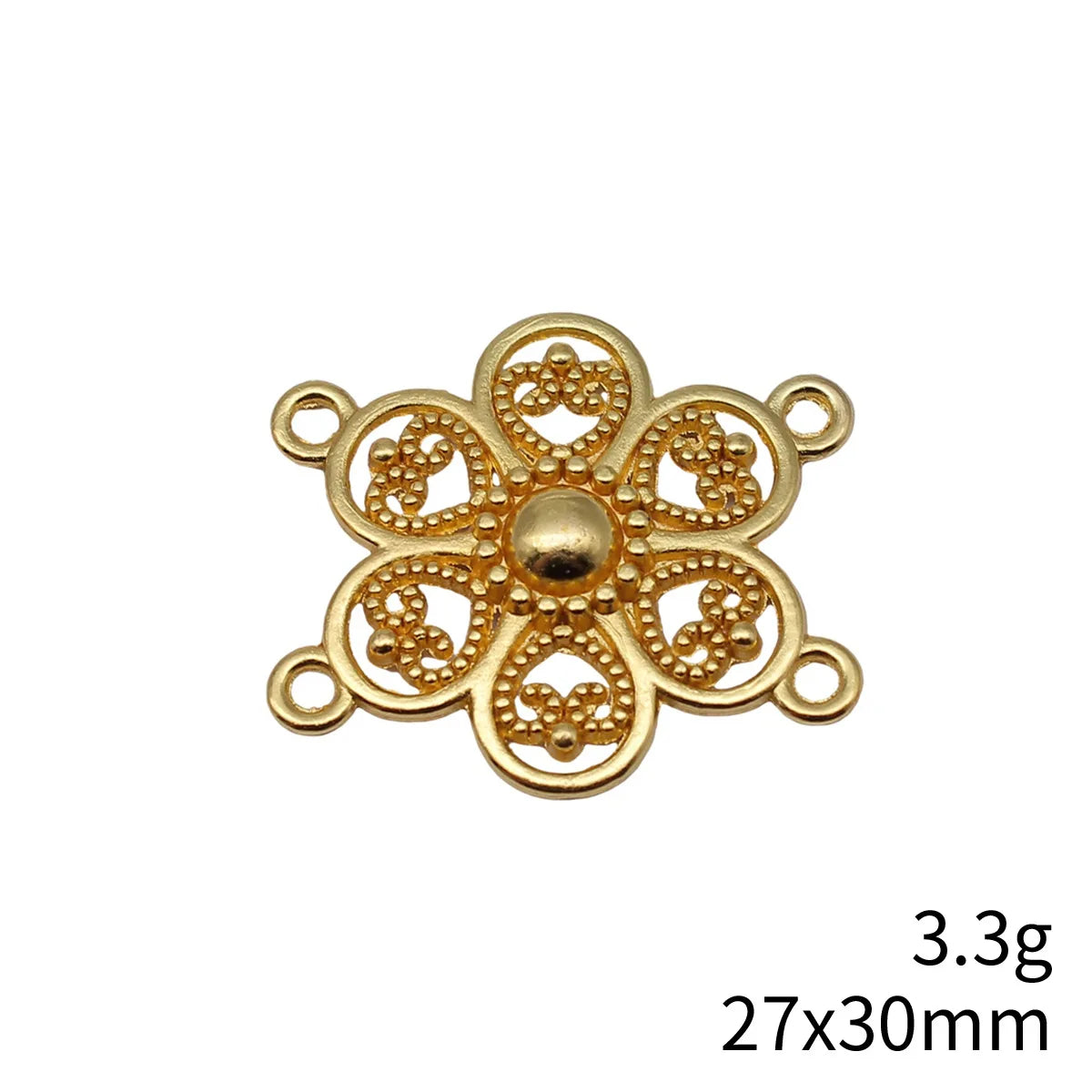 27x30mm 3.3g Multicolor Zinc Alloy 4-Hole Connector Charm for Body Chain Waist Chain DIY Jewelry