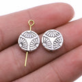 12x12mm 1.7g Antique Silver Zinc Alloy Round Loose Metal Beads for DIY Bracelet Necklace Making