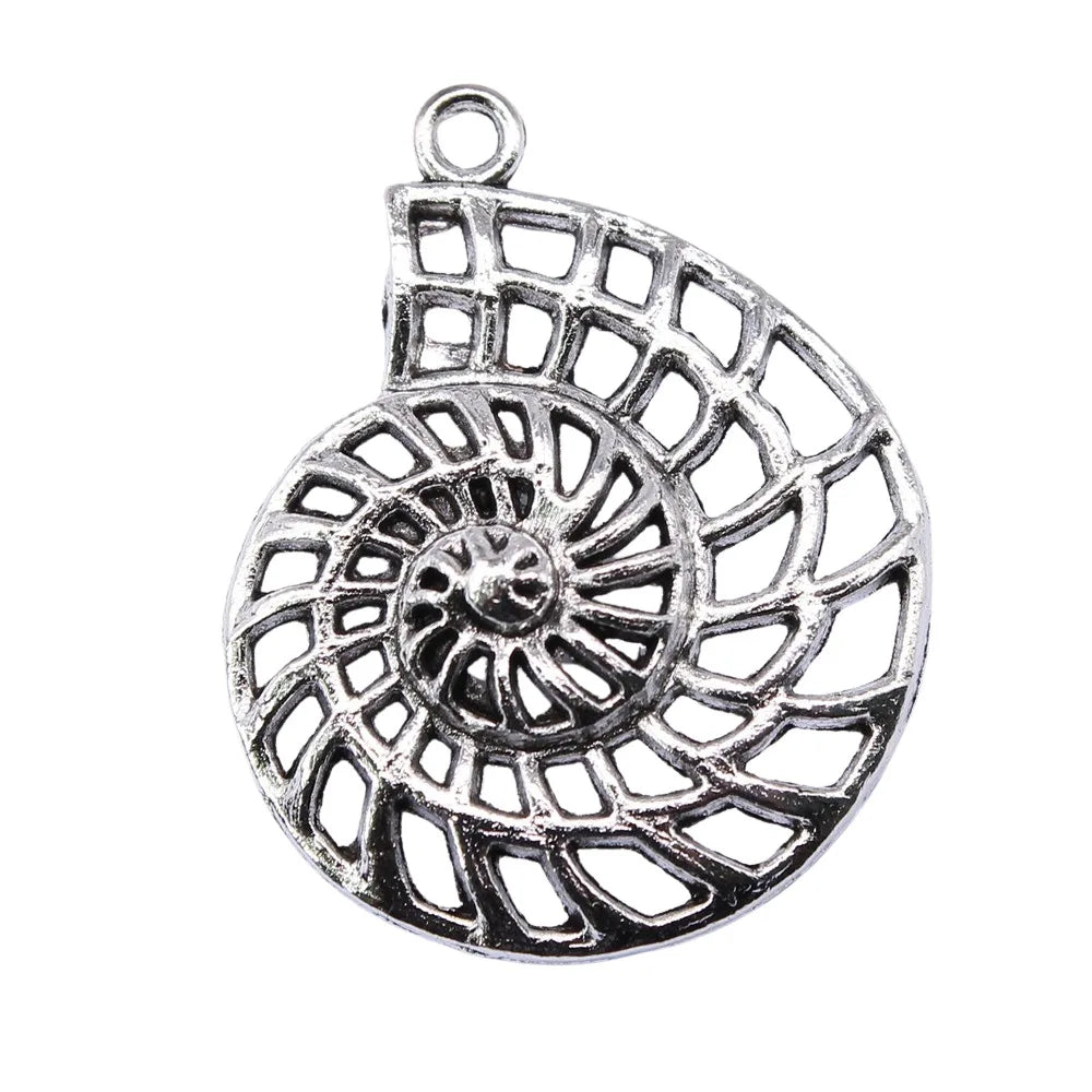 35x27mm 3.8g Multicolor Zinc Alloy Swirl Charm Pendant for DIY Bracelet Necklace Jewelry Making