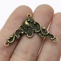 20x42mm 4.1g Multicolor Zinc Alloy Auspicious Cloud Connector Charm for DIY Bracelet Jewelry Making