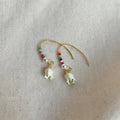 Sweet Handmade Lily Of The Valley Flower Drop Earrings Copper High-Luster Pearl Floral Jewelry