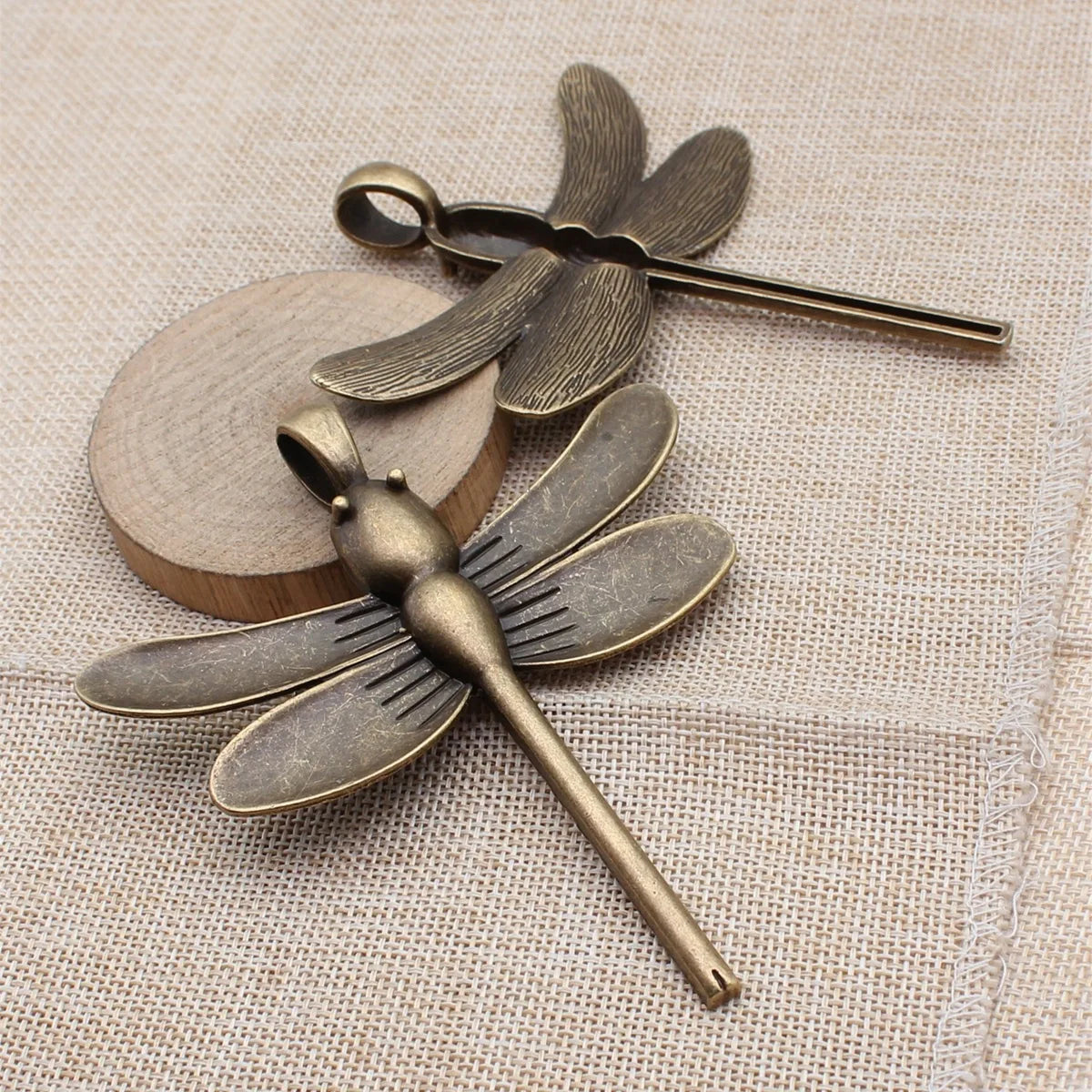 114x97mm 33g Antique Bronze Zinc Alloy Large Dragonfly Charm Pendant for Necklace Jewelry DIY