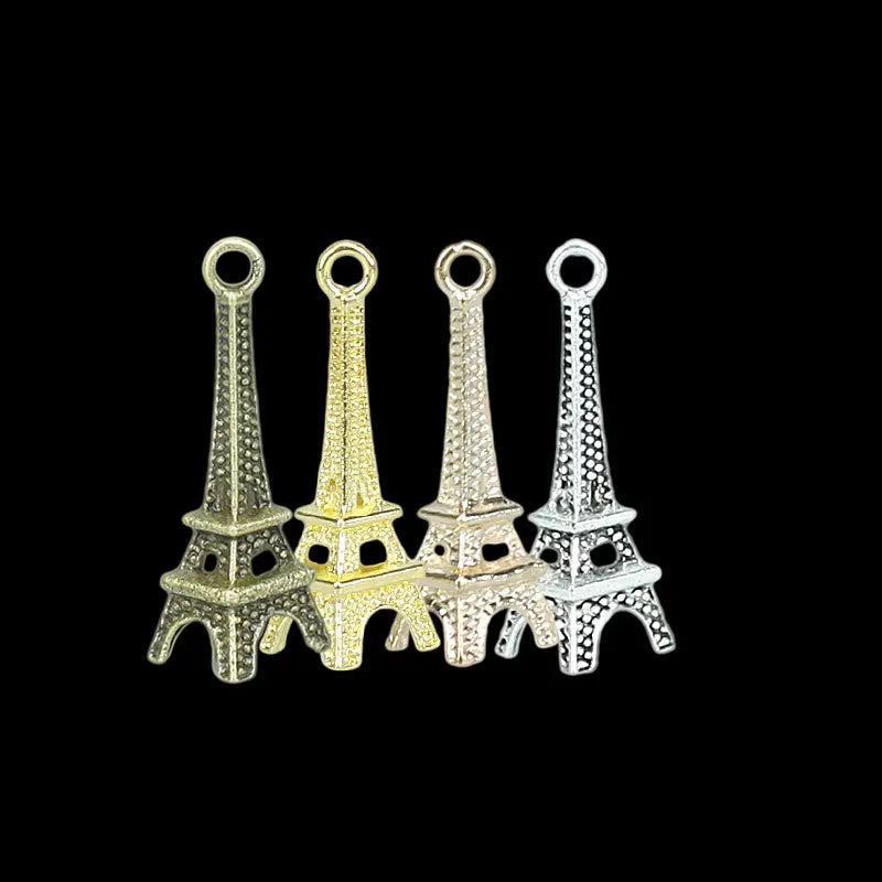 23x8MM Iron Eiffel Tower Charm Pendant for DIY Necklace Bracelet Jewelry Making