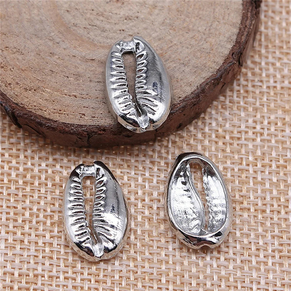 12x19mm 1.7g Multicolor Zinc Alloy Shell Connector Charm for Necklace Bracelet DIY Jewelry Making