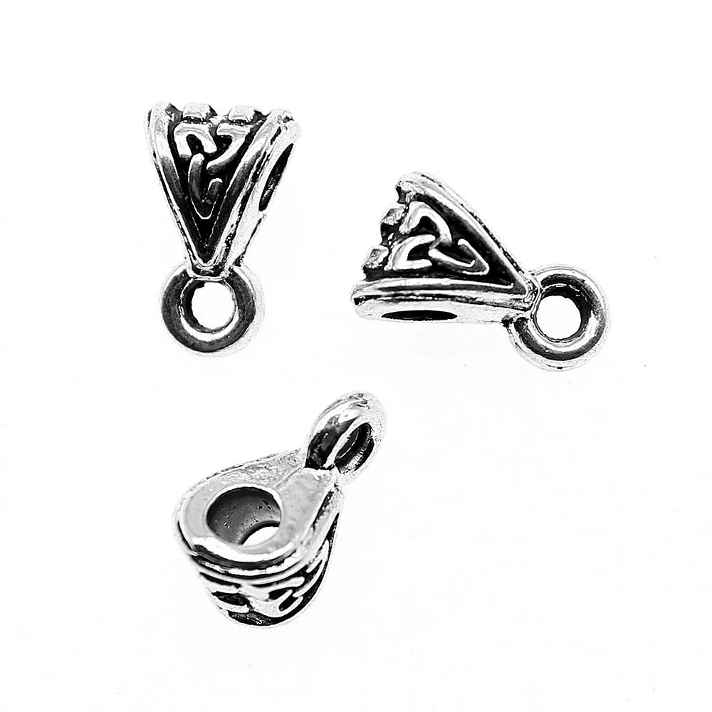 9x5x5mm 0.5g Multi-Color Zinc Alloy Pendant Bail Connectors for DIY Necklace Charm Jewelry Making