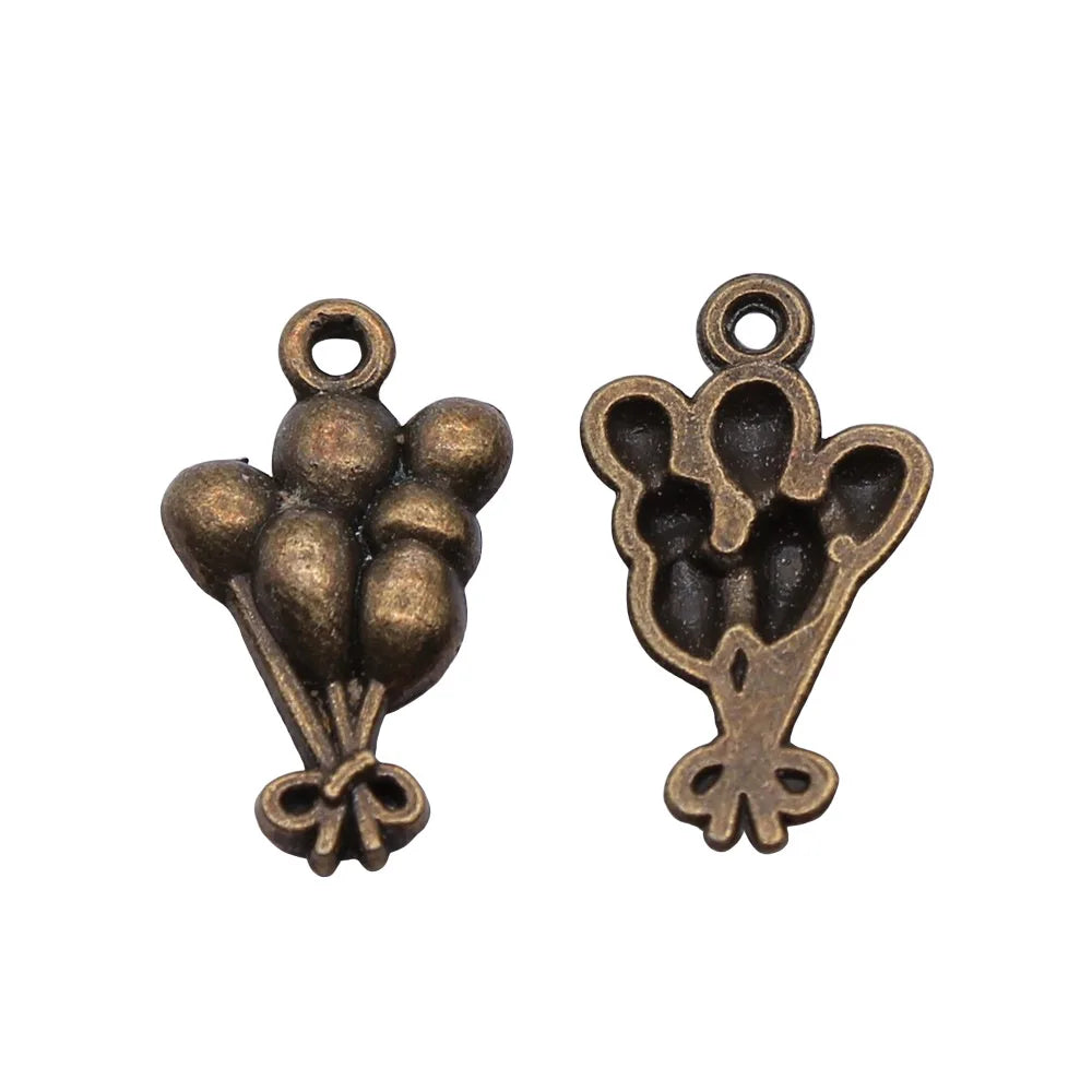 23x13mm 1.1g Multicolor Zinc Alloy Balloon Charm Pendant for DIY Bracelet Necklace Jewelry Making