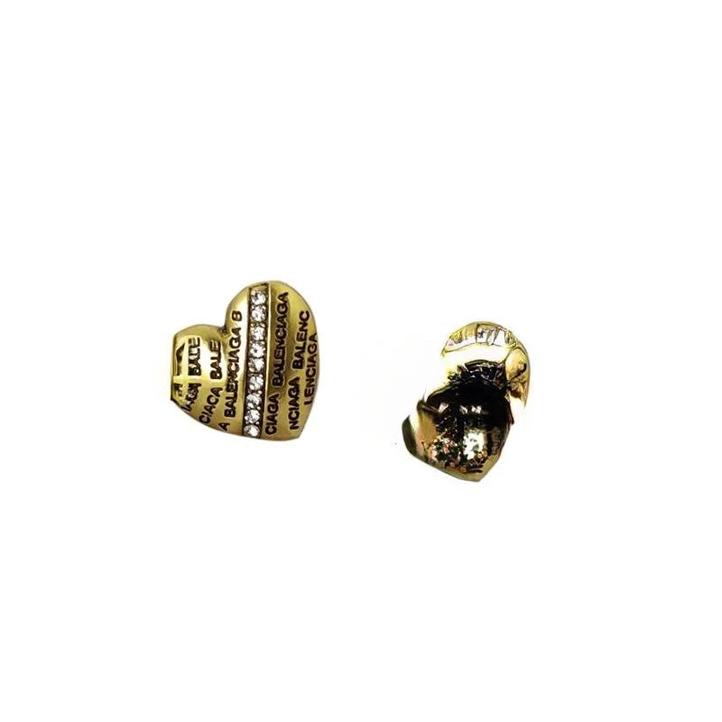 Ethnic Geometric Copper Micro Pave Zircon Stud Earrings Jewelry