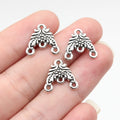 15x14mm 0.91g Multi Color Zinc Alloy Flower Earring Connector Charm for DIY Earrings Jewelry Making