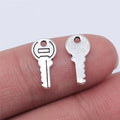 13x5mm 0.35g Antique Silver Zinc Alloy Key Charm Pendant for DIY Necklace Bracelet Jewelry Making