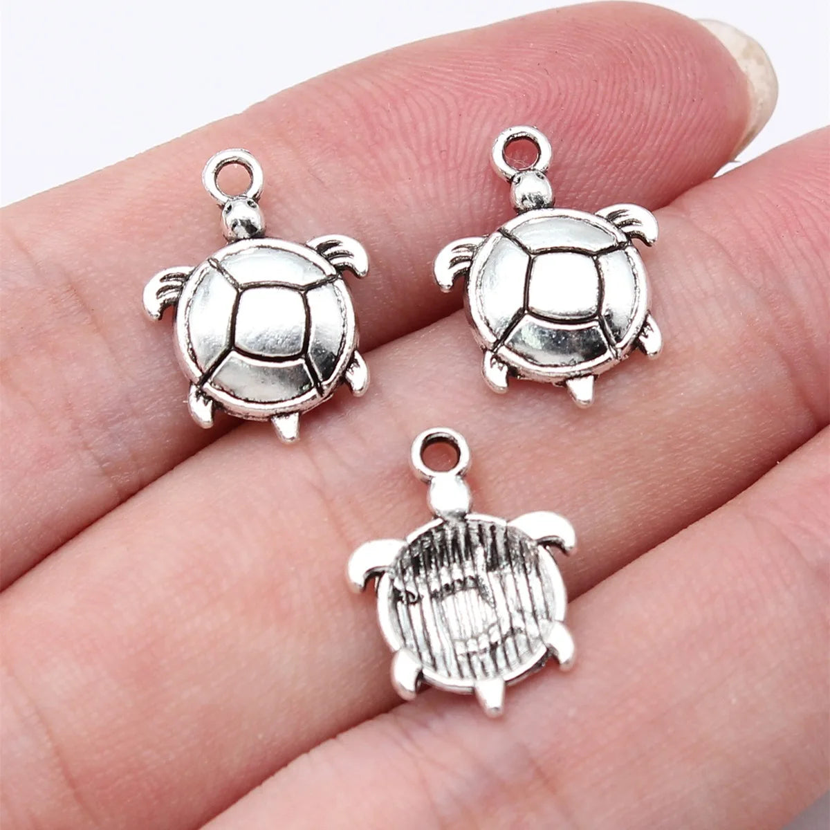 16x12mm 0.7g Multicolor Zinc Alloy Sea Turtle Charm Pendant for Necklace Bracelet DIY Jewelry Making