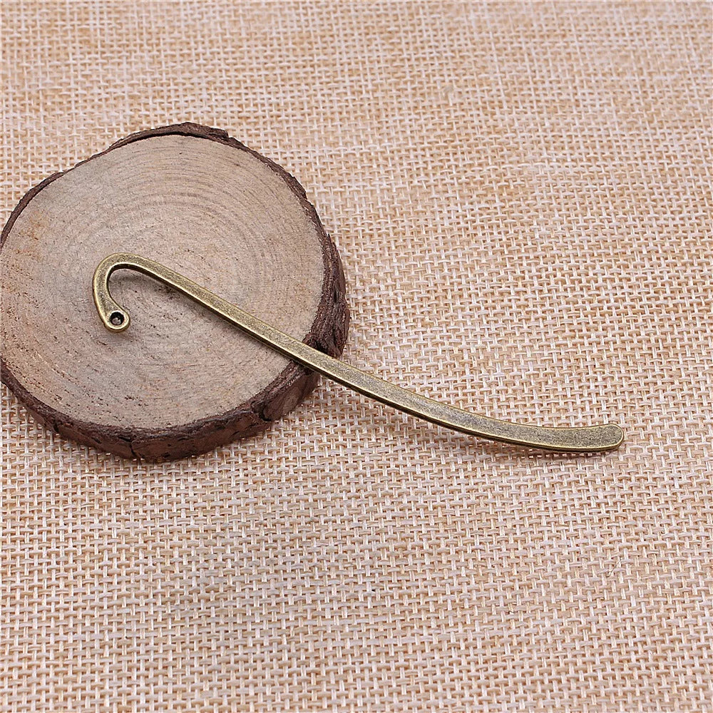 86mm 3.4g Multicolor Zinc Alloy Smooth Bookmark Blank Jewelry Findings for DIY Charm Bookmark Making