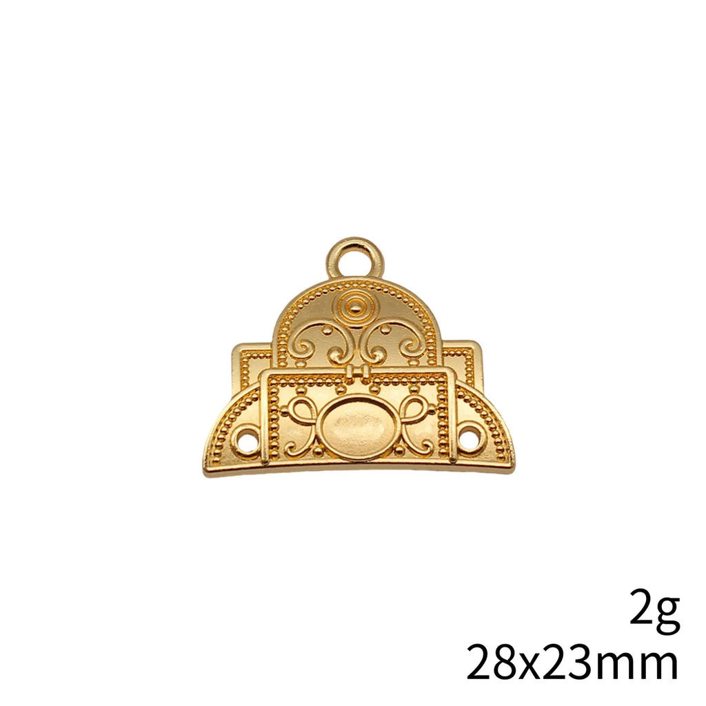 28x23mm 2g Multicolor Zinc Alloy Ethnic Style Connector Charm for Bracelet Necklace DIY Jewelry Making