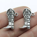 26x20x8mm 3.6g Zinc Alloy Star Tall Boot Shoe Charm Pendant for DIY Bracelet Necklace Accessories