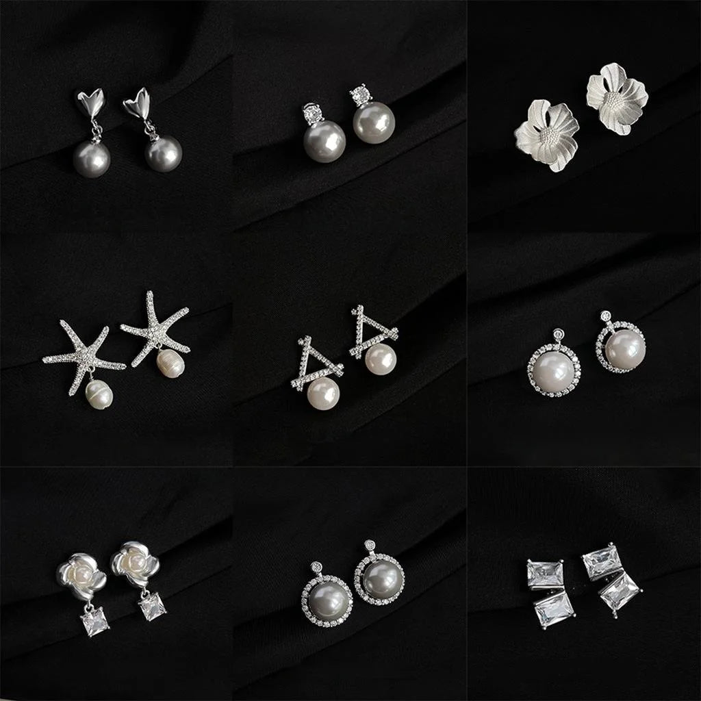 Real Gold Plated Copper Spiral Micro Pave Zircon Clip On Drop Earrings For Painless Commuter Style