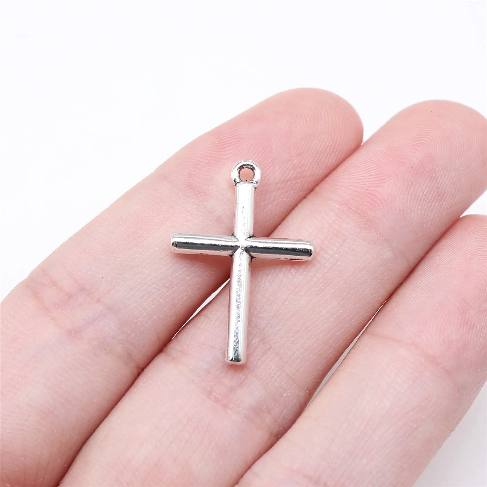 23x16mm 1g Antique silver zinc alloy Cross charm pendant for DIY bracelet necklace jewelry making