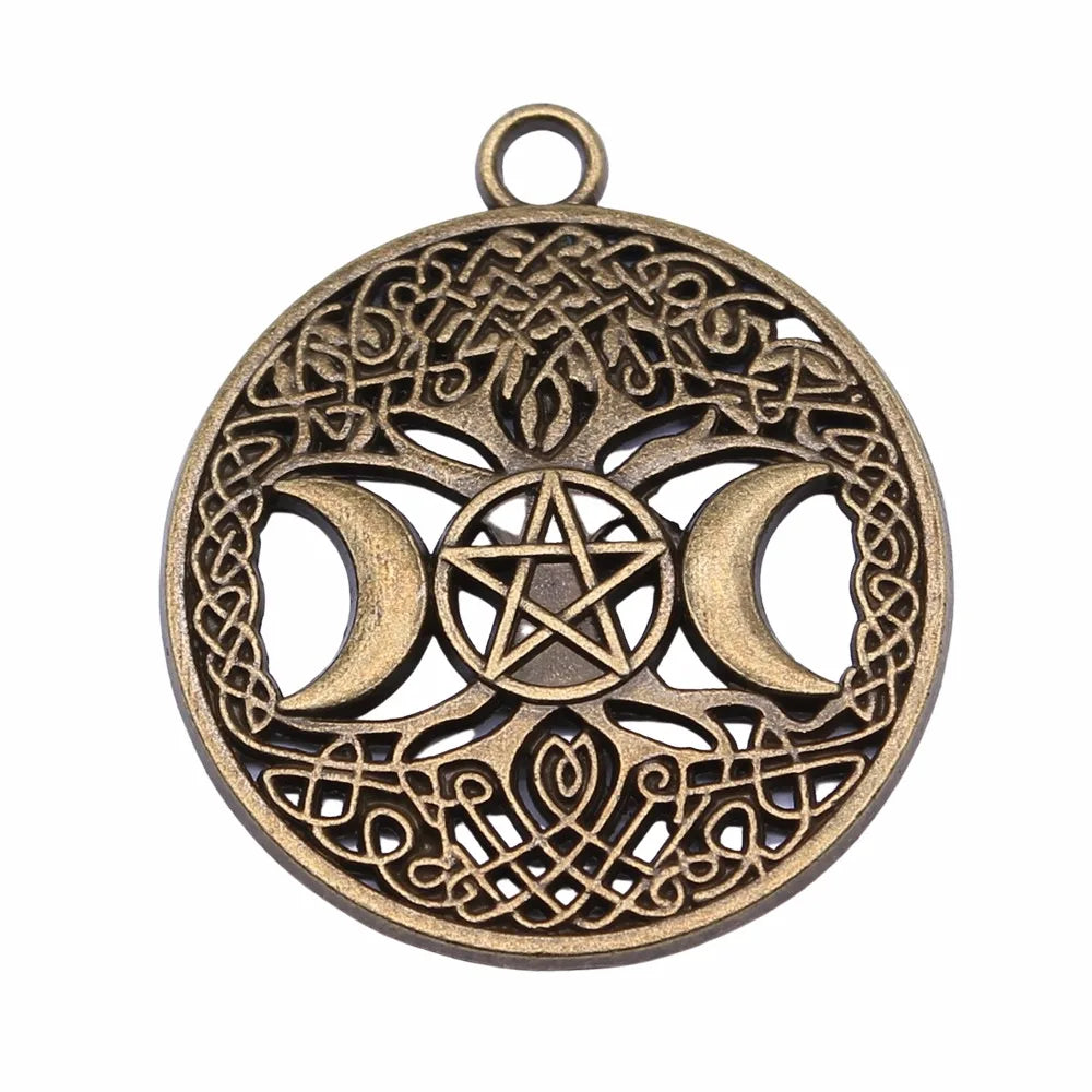 35x39mm 4.7g Multicolor Zinc Alloy Tree of Life Charm Pendant for DIY Necklace Jewelry Making